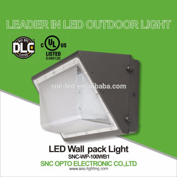AC100-277V 100W LED Wall Pack Fixture with Anti-UV PC Lenses